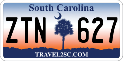 SC license plate ZTN627