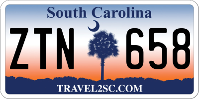 SC license plate ZTN658