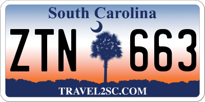 SC license plate ZTN663