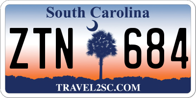 SC license plate ZTN684