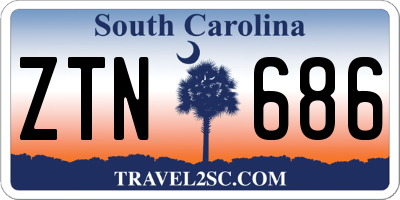 SC license plate ZTN686