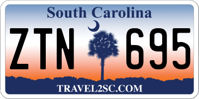 SC license plate ZTN695