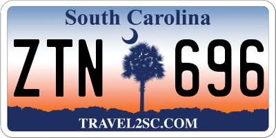 SC license plate ZTN696
