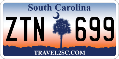 SC license plate ZTN699