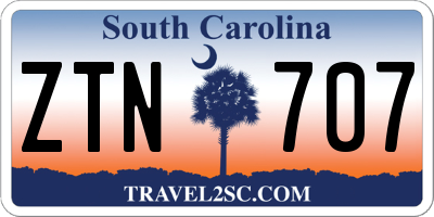 SC license plate ZTN707