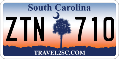 SC license plate ZTN710