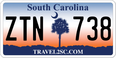 SC license plate ZTN738