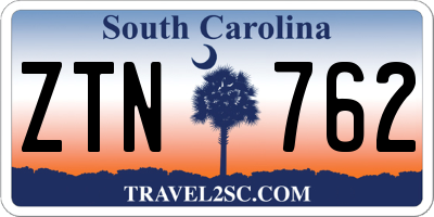 SC license plate ZTN762