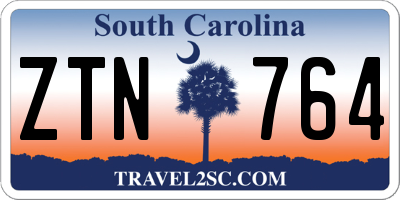 SC license plate ZTN764