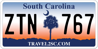 SC license plate ZTN767