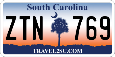 SC license plate ZTN769