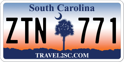 SC license plate ZTN771