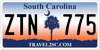 SC license plate ZTN775