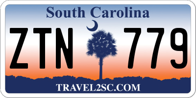 SC license plate ZTN779