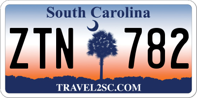 SC license plate ZTN782