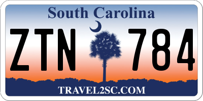 SC license plate ZTN784