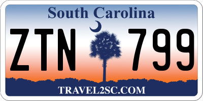 SC license plate ZTN799