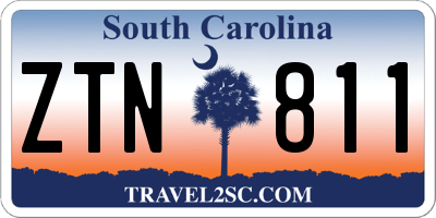 SC license plate ZTN811