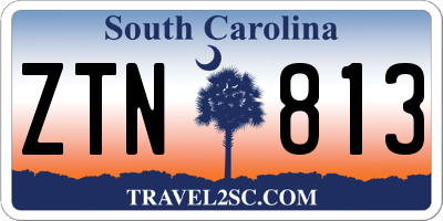 SC license plate ZTN813