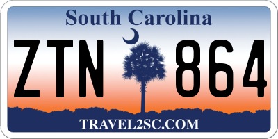 SC license plate ZTN864
