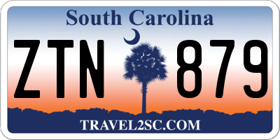 SC license plate ZTN879