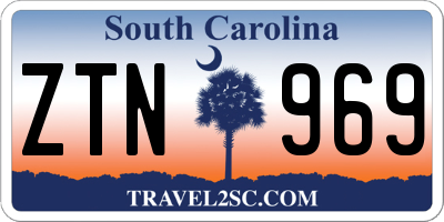 SC license plate ZTN969