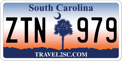 SC license plate ZTN979