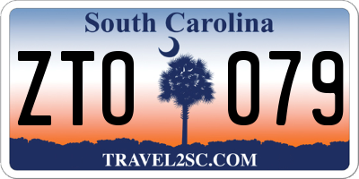 SC license plate ZTO079