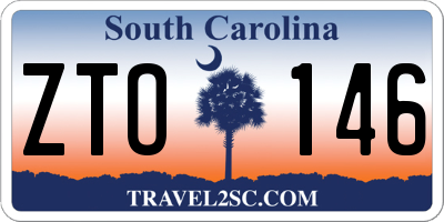 SC license plate ZTO146