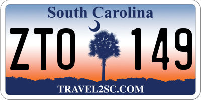 SC license plate ZTO149