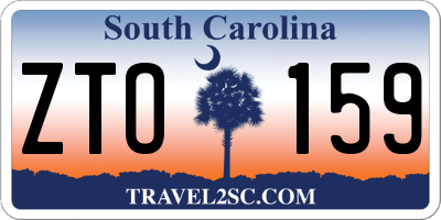 SC license plate ZTO159