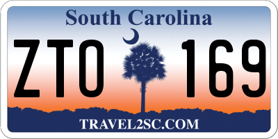 SC license plate ZTO169