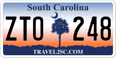 SC license plate ZTO248