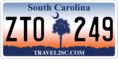 SC license plate ZTO249