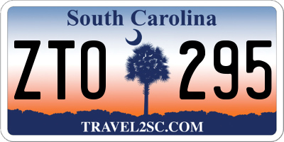 SC license plate ZTO295