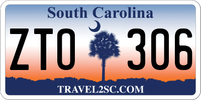SC license plate ZTO306