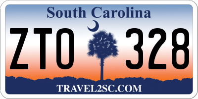 SC license plate ZTO328