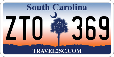 SC license plate ZTO369