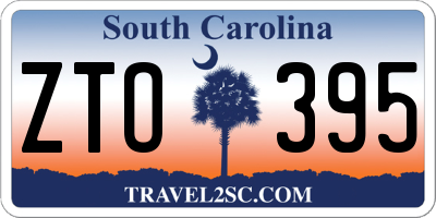 SC license plate ZTO395