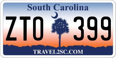 SC license plate ZTO399