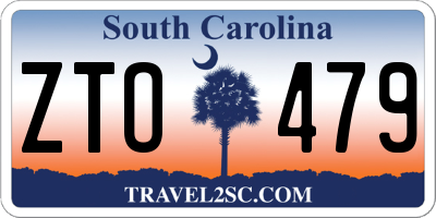 SC license plate ZTO479