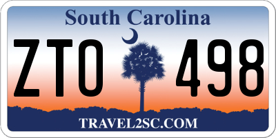 SC license plate ZTO498