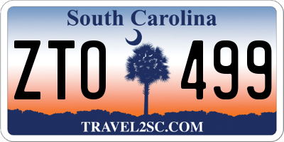 SC license plate ZTO499