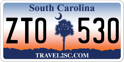 SC license plate ZTO530