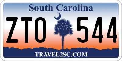 SC license plate ZTO544
