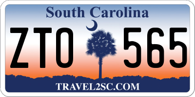 SC license plate ZTO565