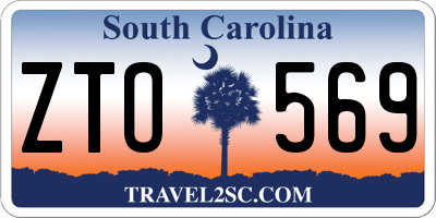 SC license plate ZTO569