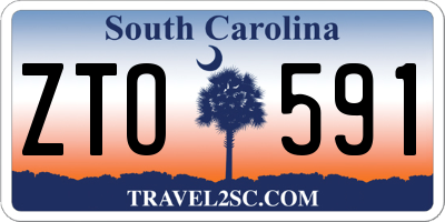 SC license plate ZTO591