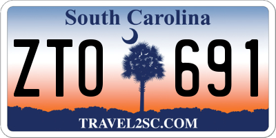 SC license plate ZTO691
