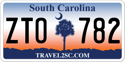 SC license plate ZTO782